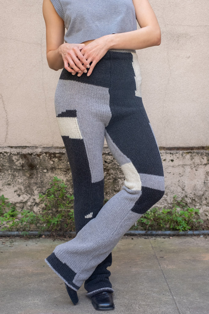 Eckhaus Latta Knit Colorblock Pants