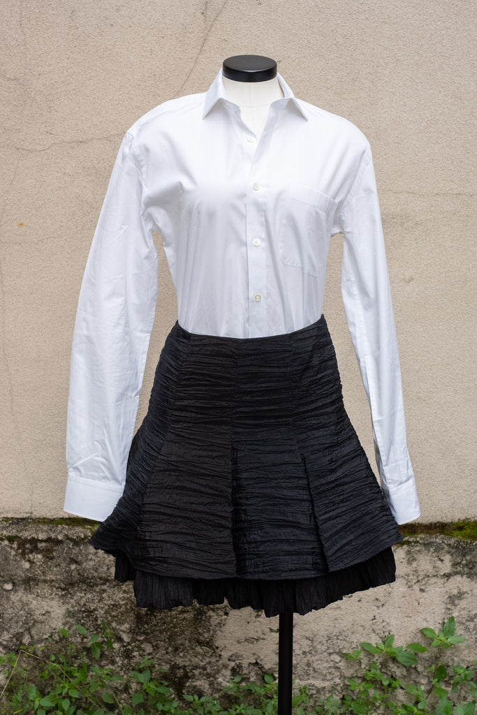 Jessica McClintock Taffeta Crinkle Mini Skirt