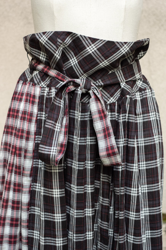 Marc Jacobs Collection Mixed Plaid Midi Skirt